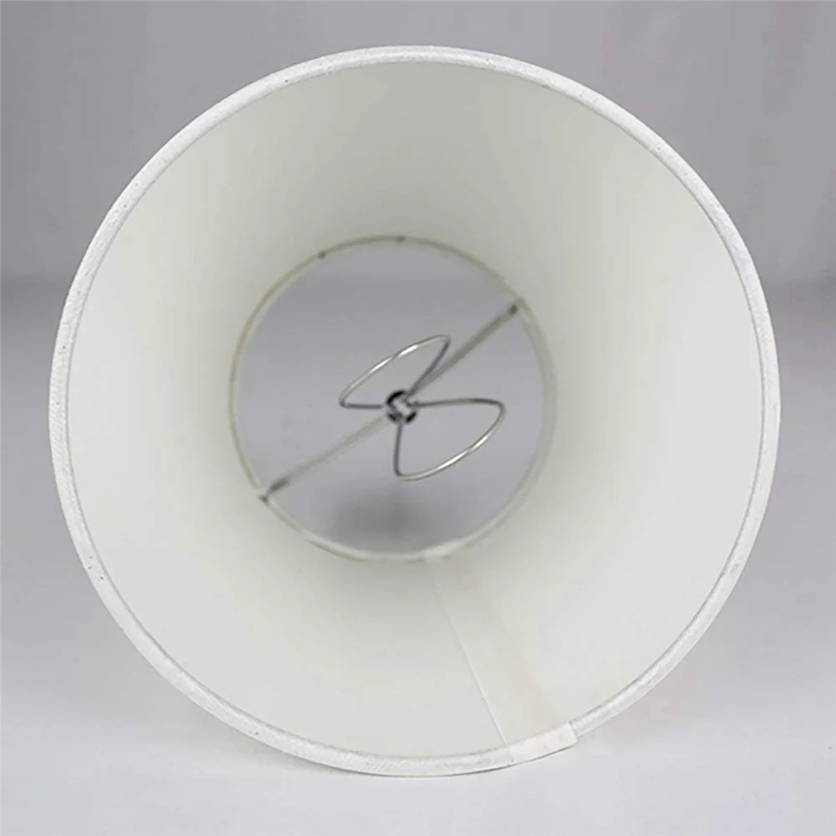 VOFUN-Set di 12 paralumi per lampadari con clip in tessuto bianco, ricambio per lampada da parete E14 lampadario decorazione domestica