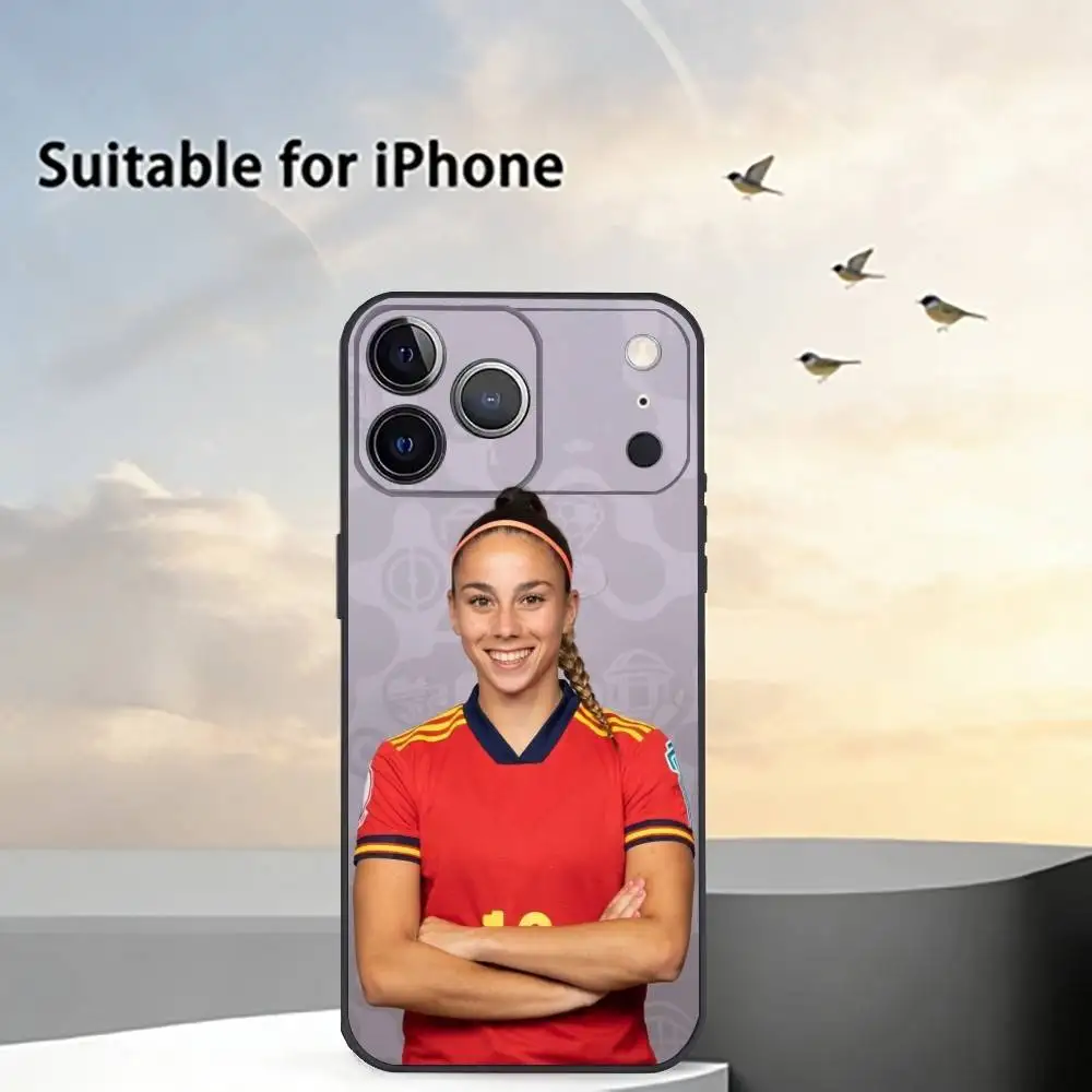 Football Star Athenea D-del Castillo Phone Case Silicone Soft For IPhone 17 16 15 14 13 12 11 X XR Plus Pro Max Plus