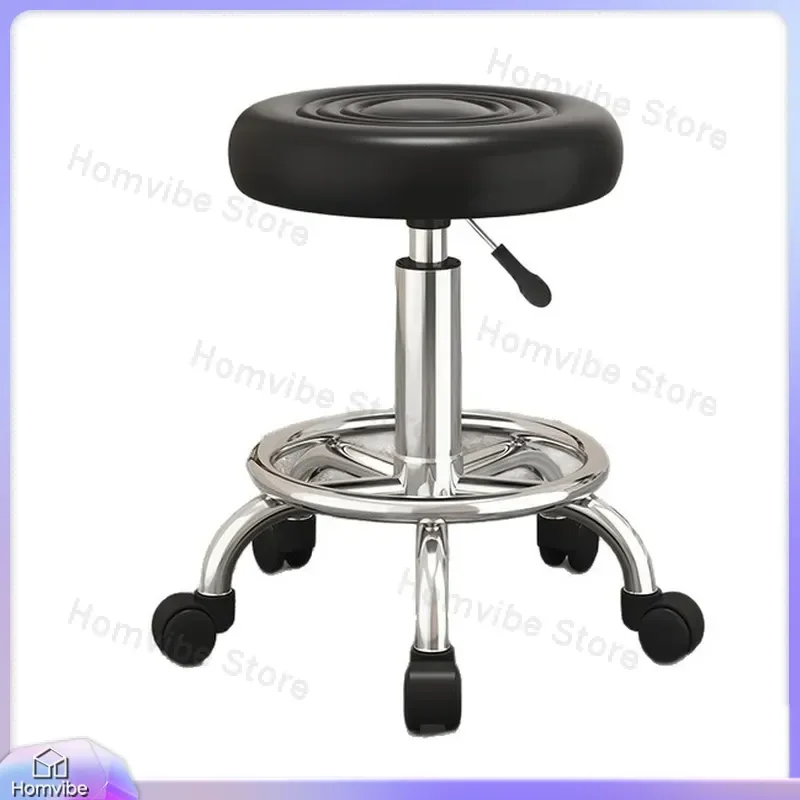 for Hair Salon Master Stool Lifting Belt Wheel Movable Beauty Stool Manicure Eyelash Mobile Work Chair Adjustable Height