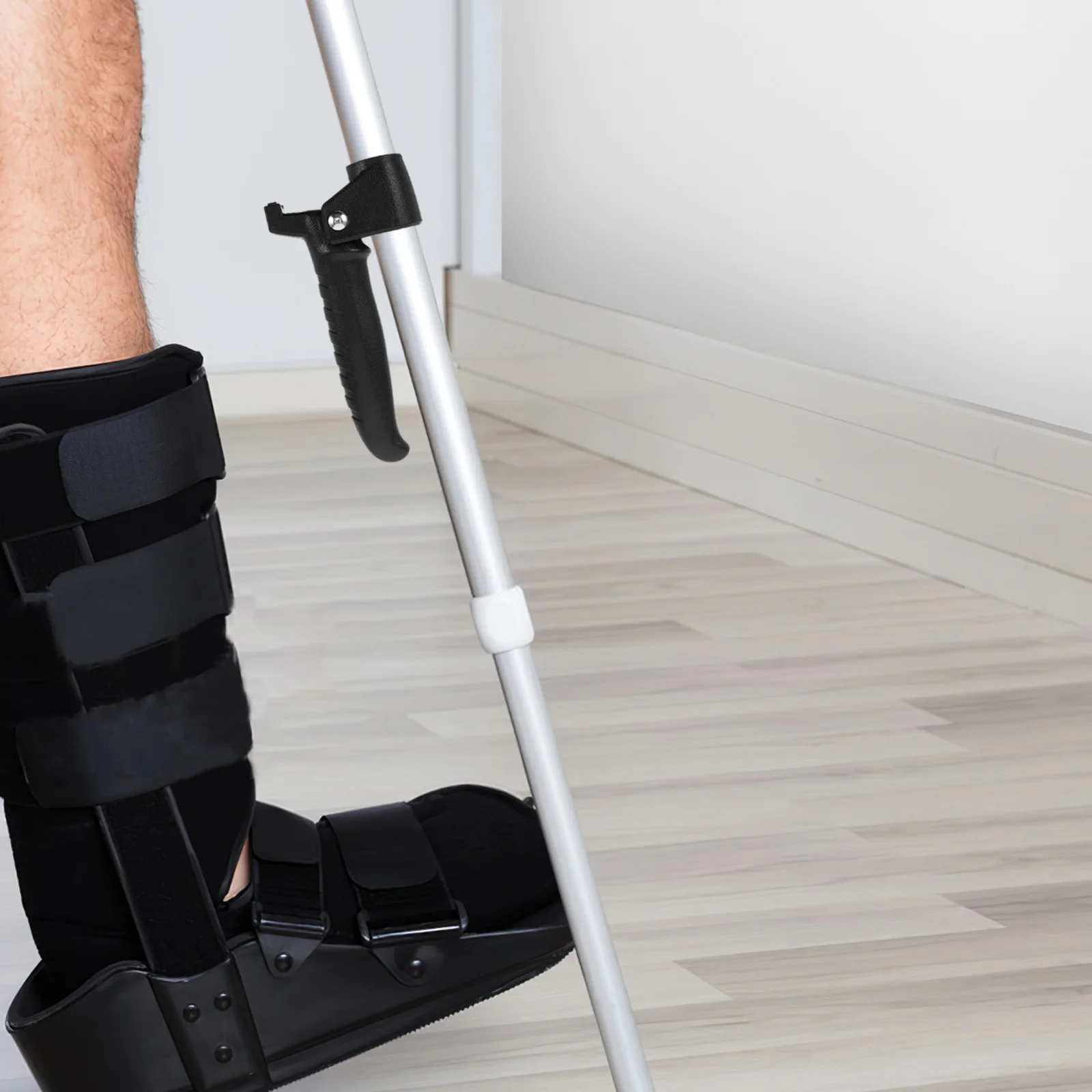 Ergonomic Elderly Cane Handle Attachment Mobility Aid Grip for Seniors Walking Stick Easy Stand Support from Bed Chair Toilet