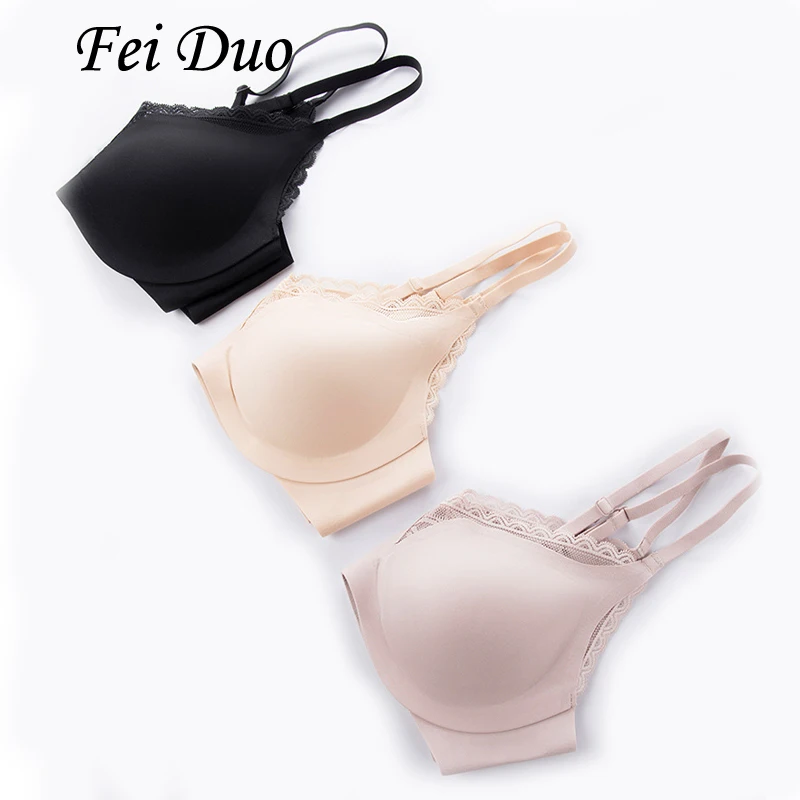 

High Luxury Silk Fit Soft Support Bra Thin Style Lace Sexy Silk Underwear Slightly Gathered