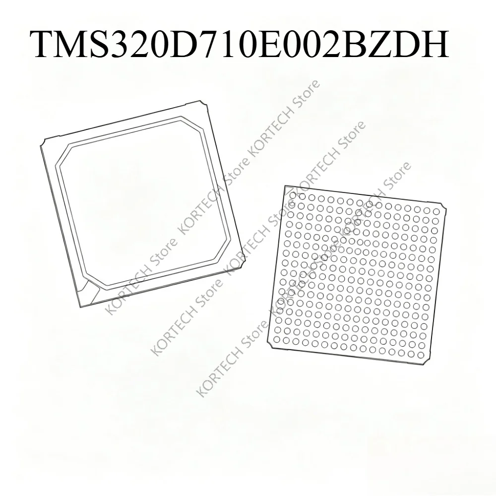 1pcs/Lot Original TMS320D710E002BZDH For Audi radio box does not turn on and black screen common fault Chip