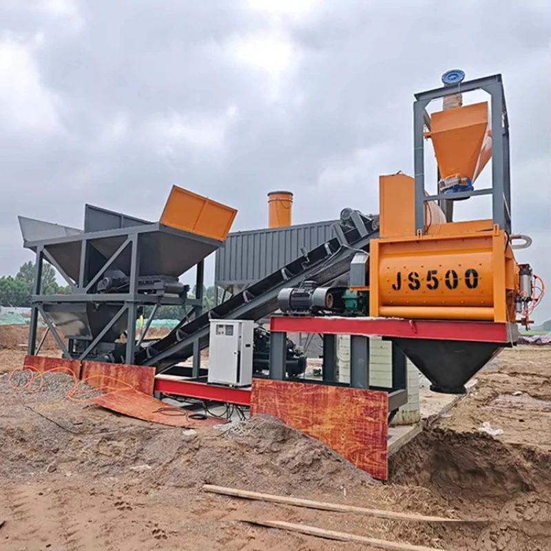 Nueva Planta Mezcladora de Concreto Móvil Forzada, Directo de Fábrica, Garantía de Calidad, Hormigonera