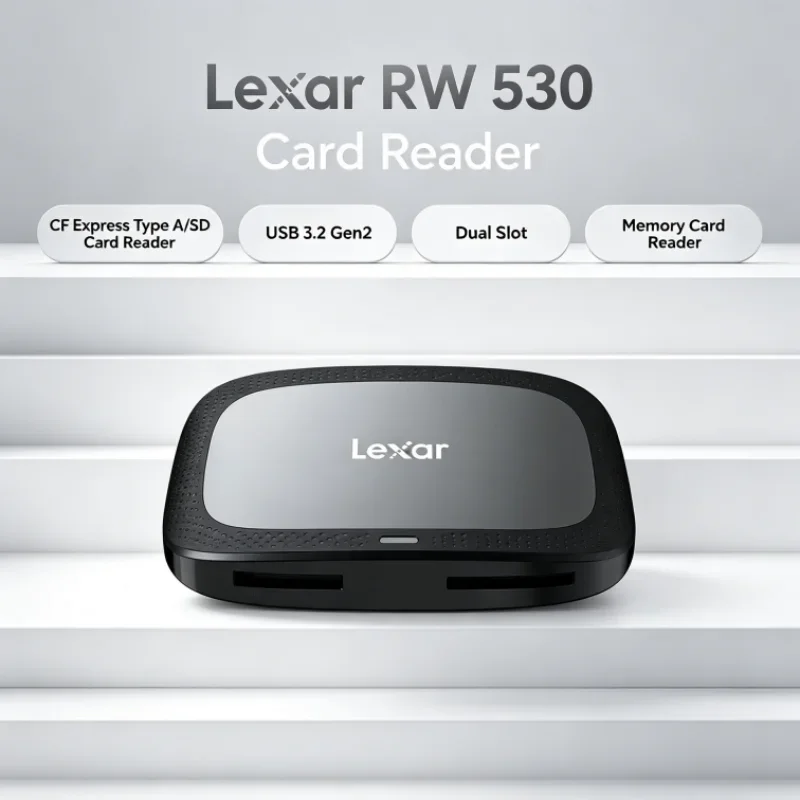 Lexar CFexpress Type A / SD Memory Card Reader Dual Slot SD Card Reader CFA Max 900MB/s RW530 USB 3.2 Gen2