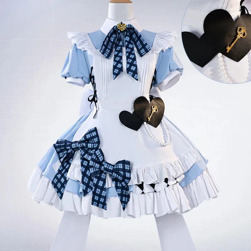 

Lovelive Muse Gigo Collaboration Full-member Cosplay Set Cafe Maid Costume COS Outfit Suitable for Theme Party Photography gf;.9