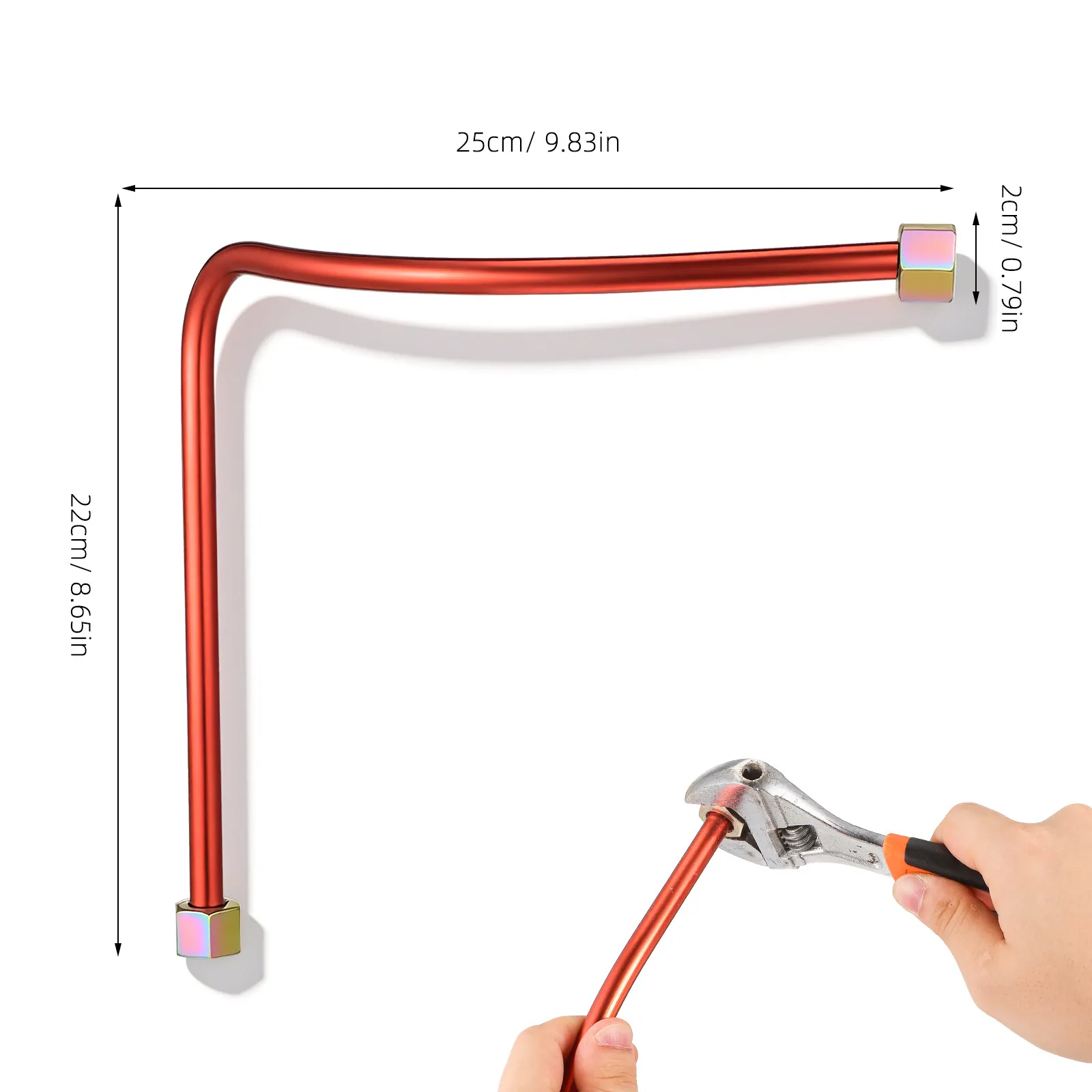 Air Compressor Tube Aluminum Exhaust Replacement Unloader Hose Efficient Compressor Air Piping Parts Accessories
