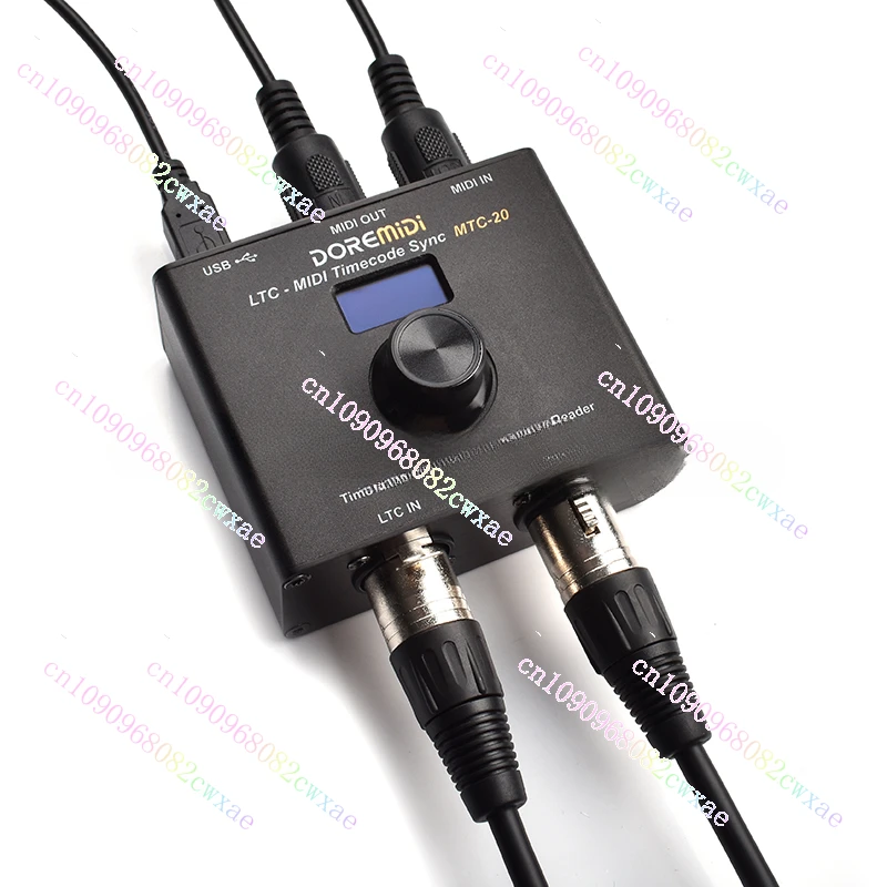 SMPTE LTC To MIDI MTC USB MIDI Audio Time Code Light Show MTC-20