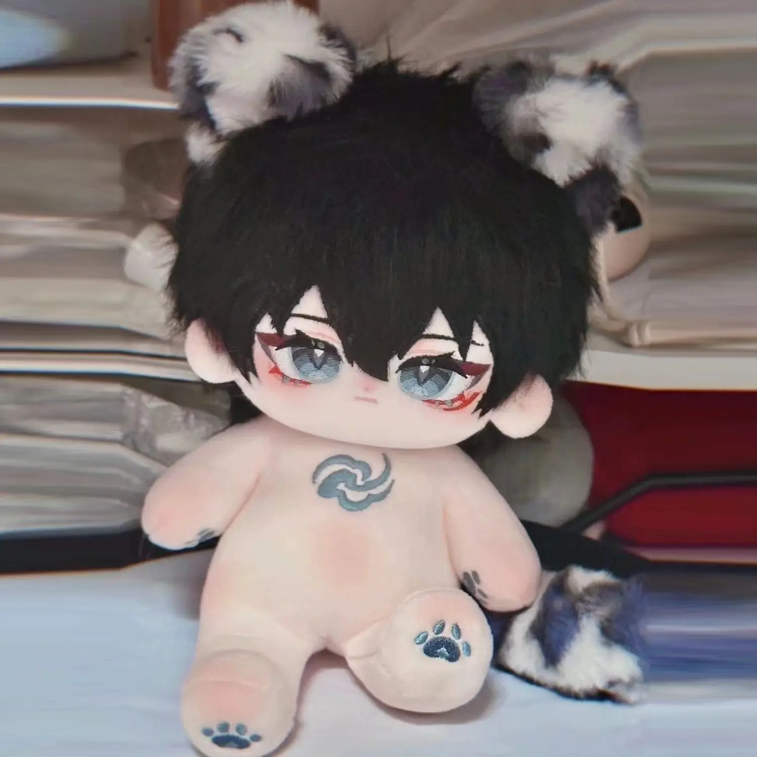 

20cm Anime Honkai Star Rail Dan Heng Dress Up Plushie Doll Cartoon Plush Body Doll Clothes Cosplay Doll Figures Toys