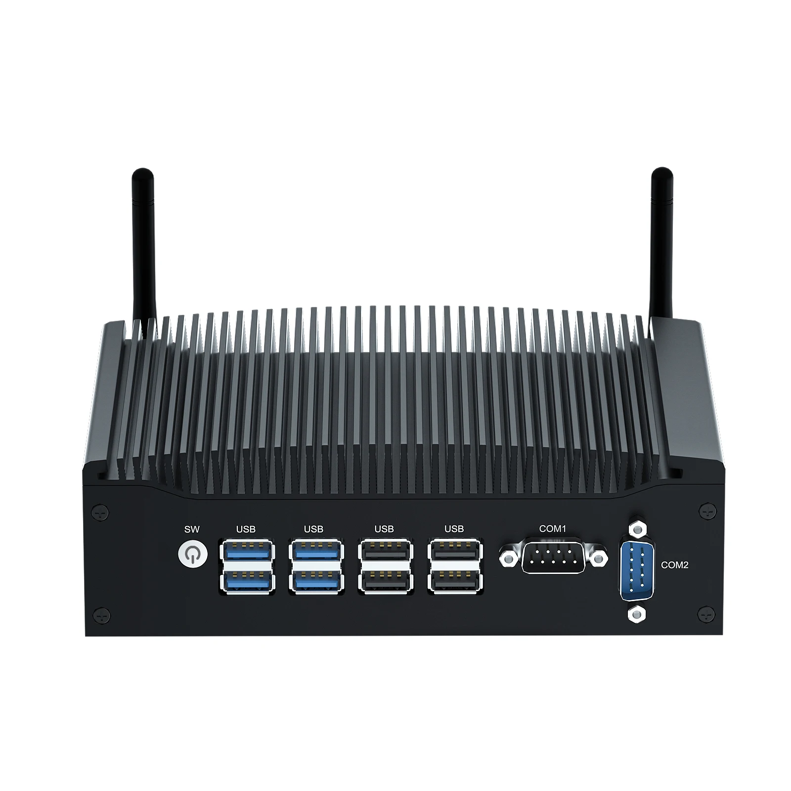 HYSTOU 10 Mini komputer przemysłowy 2 xrs23 2 Port szeregowy DC 12V/5A Intel Core i5 10310U Windows 10/11 Pro dwukanałowy komputer ‎