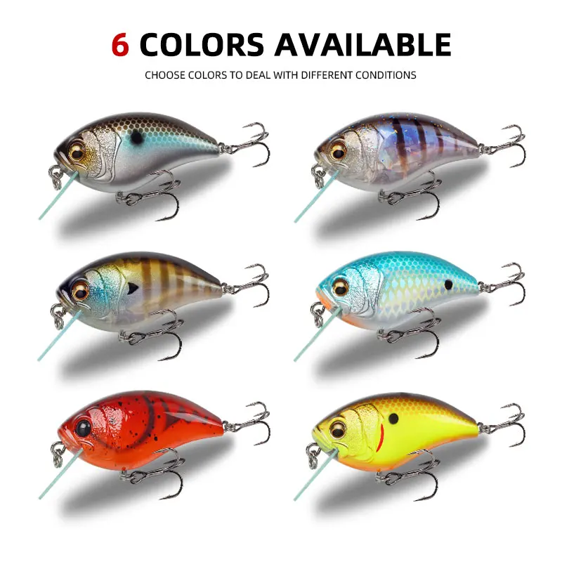 Magic Works 56mm 12.3g Fishing Lures Crankbait Freshwater Hard Baits Floating Bass Carp Wobbler Supplies New Artificial Bait - Image 3
