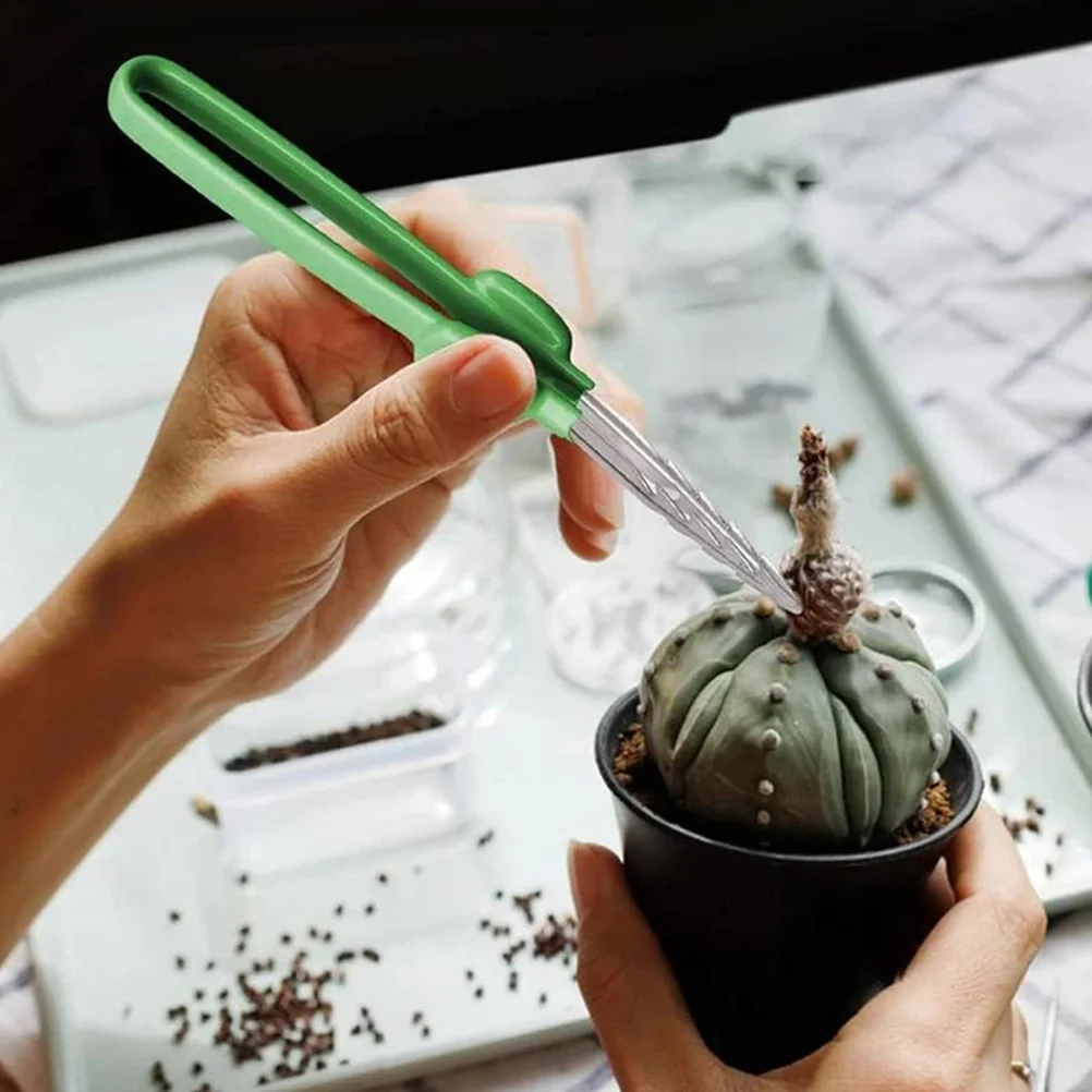 

Garden Tweezer Planting Tool Portable Multi-Use Sturdy Durable Easy Carry Smooth Edges Gardening Bonsai Craft Portable Tweezer