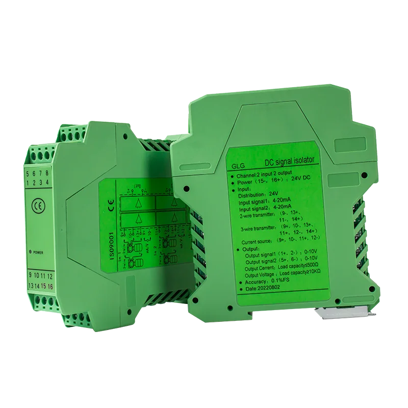 Analoger Signalisolator, 1 Eingang, 1 Ausgang auf 2 Eingänge, 4 Ausgänge, hochpräziser galvanischer Signalkonverter, DC 24 V, 4–20 mA, analoger Signalgenerator