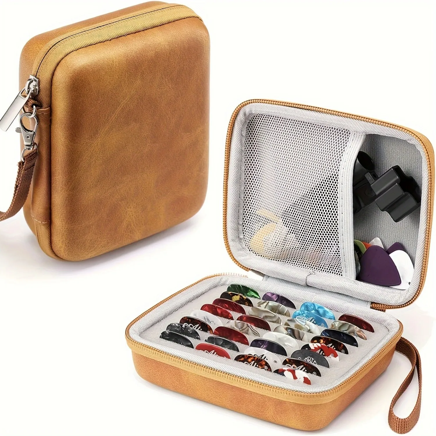 حافظة حامل اختيار الجيتار Liyacial متوافقة مع الحاجز، وحقيبة تخزين ملحقات الجيتار #1