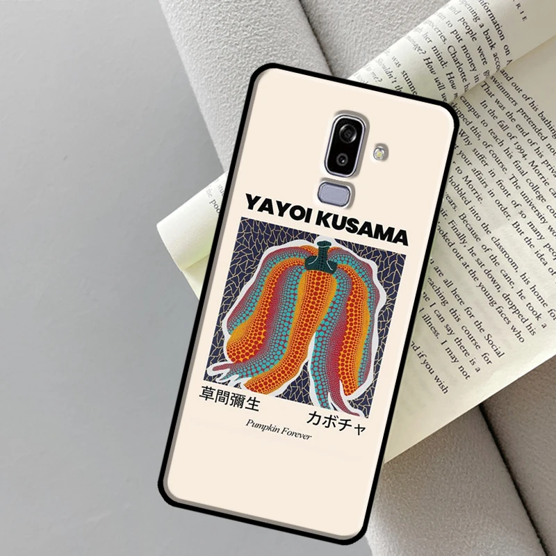 Yayoi Kusama Pumpkin Art Case For Samsung Galaxy J8 A6 A8 J4 J6 Plus A7 A9 2018 J1 J3 J7 J5 2016 A3 A5 2017 Cover