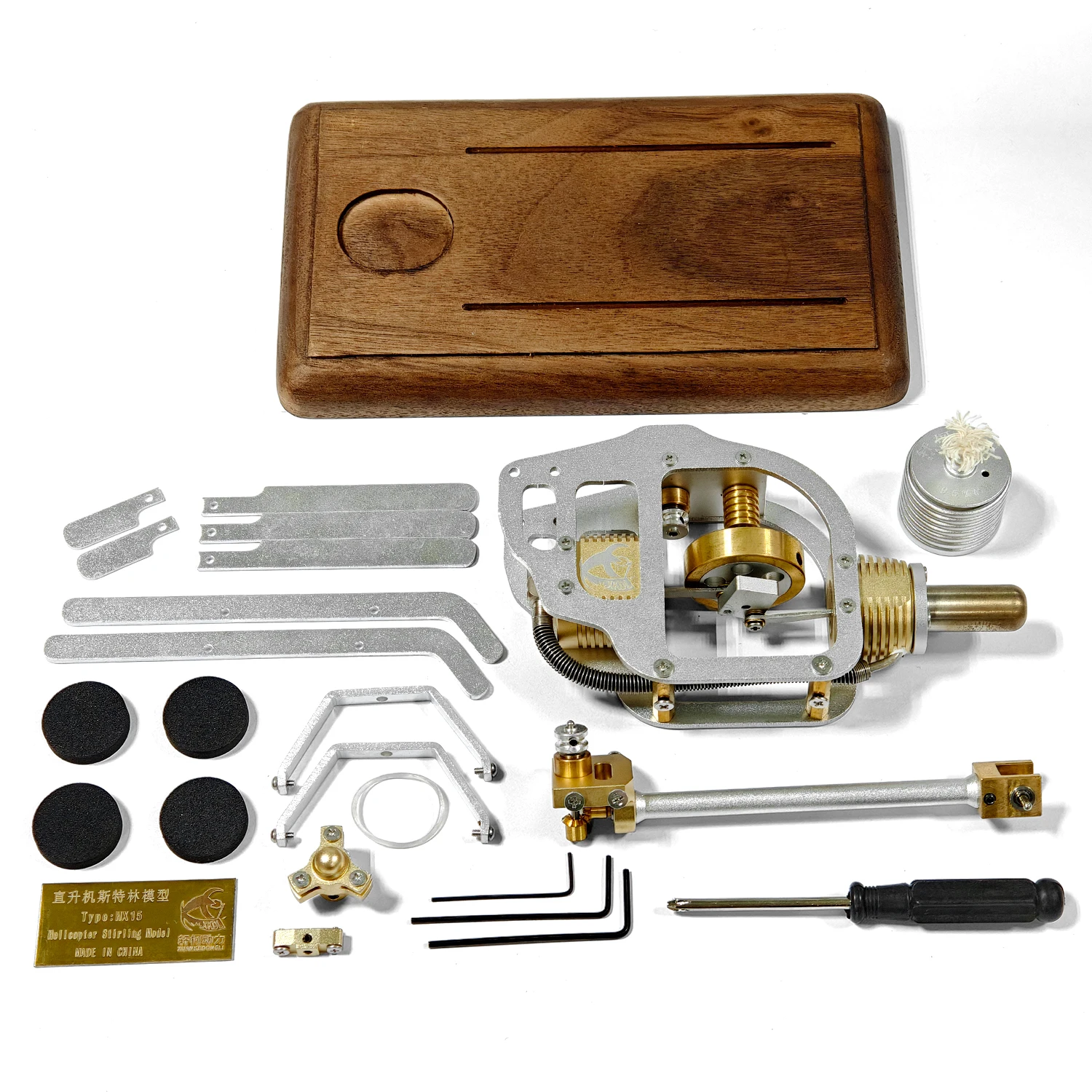Stirling Engine Helicopter Assembly Model Physical External Combustion Engine Experimental Teaching Aids Engine Assembly Kit