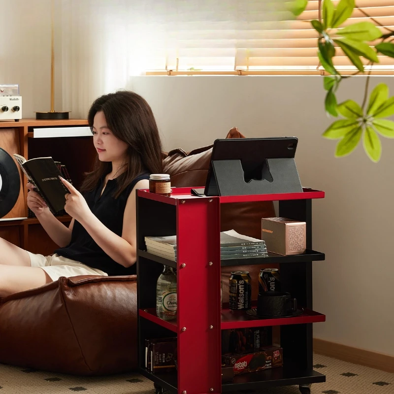 Mobile side table, living room, home Internet celebrity bedroom, second-hand bedside, movable cart, sofa sideboard