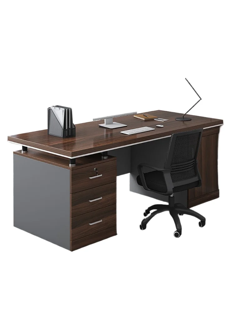 Desk boss table office table and chair combination simple modern staff seat single double computer desk household table