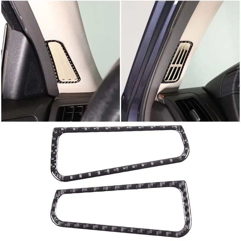 

For 2007-2013 Infiniti G25 G35 G37 soft carbon fiber car dashboard air outlet frame on both sides sticker car accessories