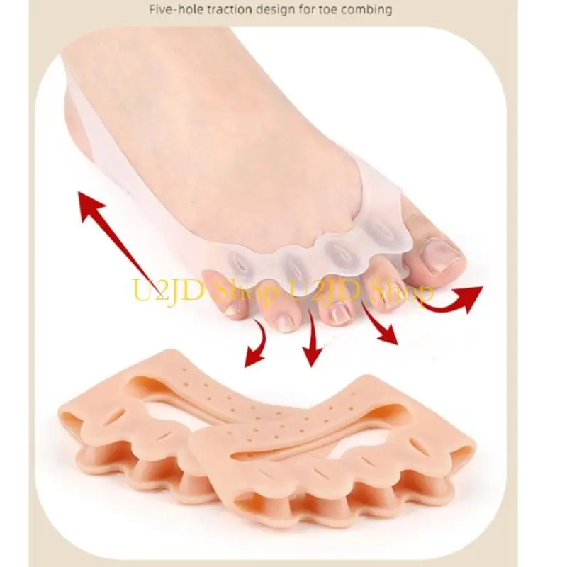 U2JD Pair-Pack Toe Spacer for Gentle Toe Separation and Everyday Comfort