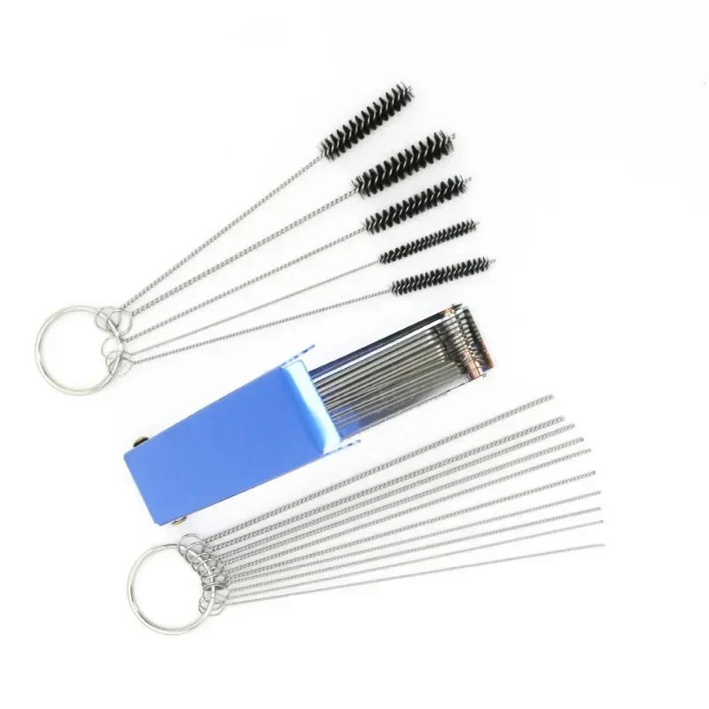 Airbrush Spray Gun Nozzle Cleaning Kit Cleaning Needles Brushes Repair Tool for Carburetor Carbon Dirt Jet Remove Cleaner Tools