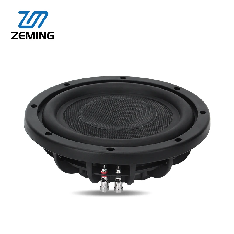 90DB Cast Aluminium Y35 Ferrite Magnet Car Passive Subwoofer Big Power 10/12 Inch 4+4Ohm Dual Voice Coil Slim Pure Bass Speaker