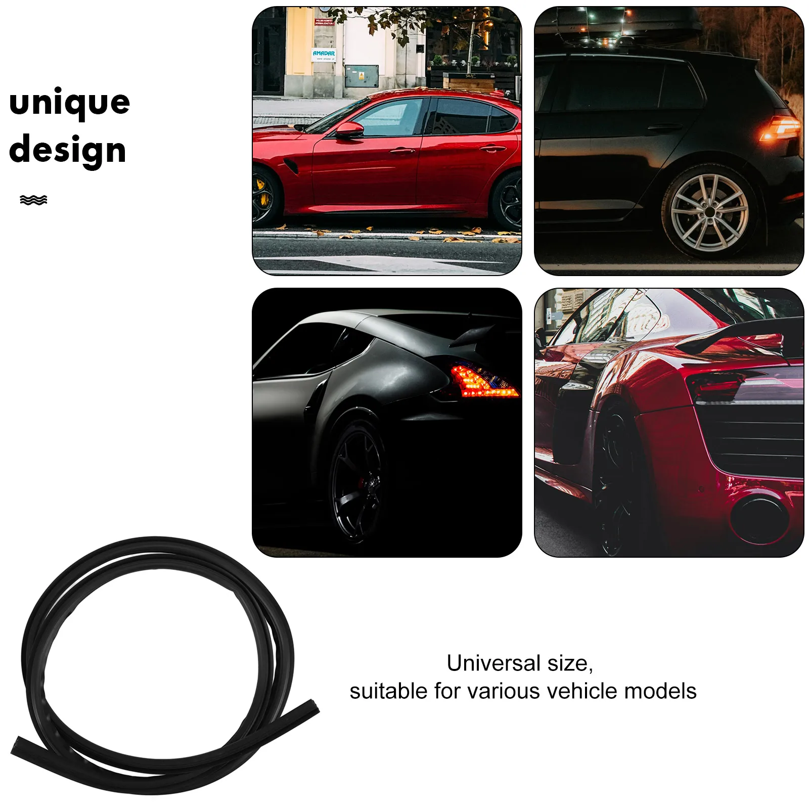 

Silicone Sealing Dashboard Guard 1.6m Car Windshield Trim Dashboard Seal Silicone Soundproof Vehicle Accessories