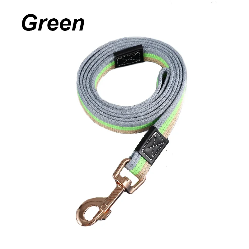 Dog Leash For Walking And Training Durable Canvas Traction Rope_voghion.com
