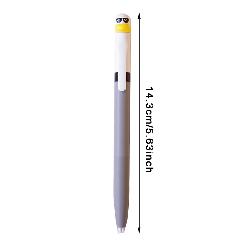 4Pcs Writing Pen, Cute And Funny Styling Pen Creative Rotating Gel Pen Chicken Pressing Gel Pen 0.5mm Black Office Supplies - view 6