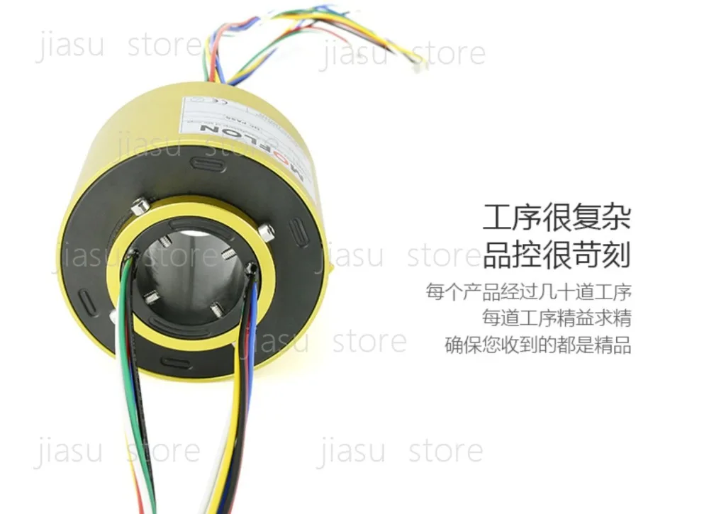 360 rotating conductive slip ring inner hole 30 38.1mm outer diameter 99mm collector ring conductive 24 6 8 10 12 ways