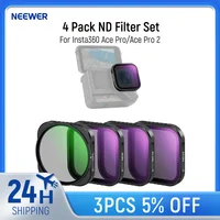 NEEWER Paquete de 4 filtros ND para Insta360 Ace Pro/Ace Pro 2, vidrio óptico HD CPL + ND8 + ND16 + ND32 accesorios de filtro de lente