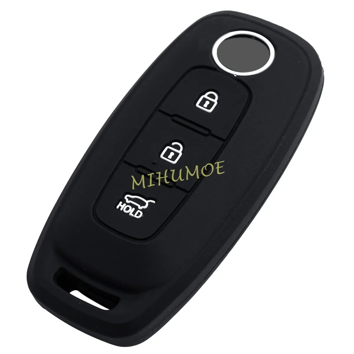 3B Silicone Car Remote Key Case Cover Chain Ring Holder For Nissan Qashqai J12 X-Trail T33 Kicks Ariya 2023 2024 2025 3 Buttons