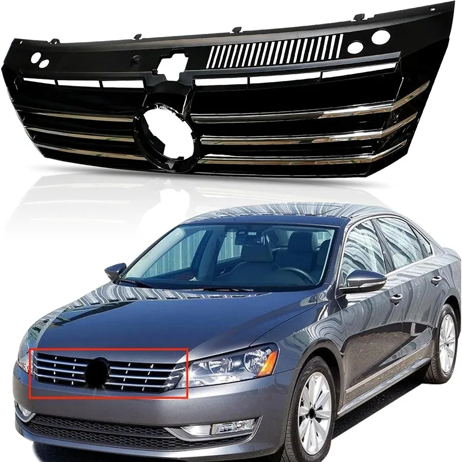 Para Volkswagen 2011-2015 PASSAT, Rejilla Delantera OE 56D 853 651A, Pieza de Repuesto Original para Automóvil