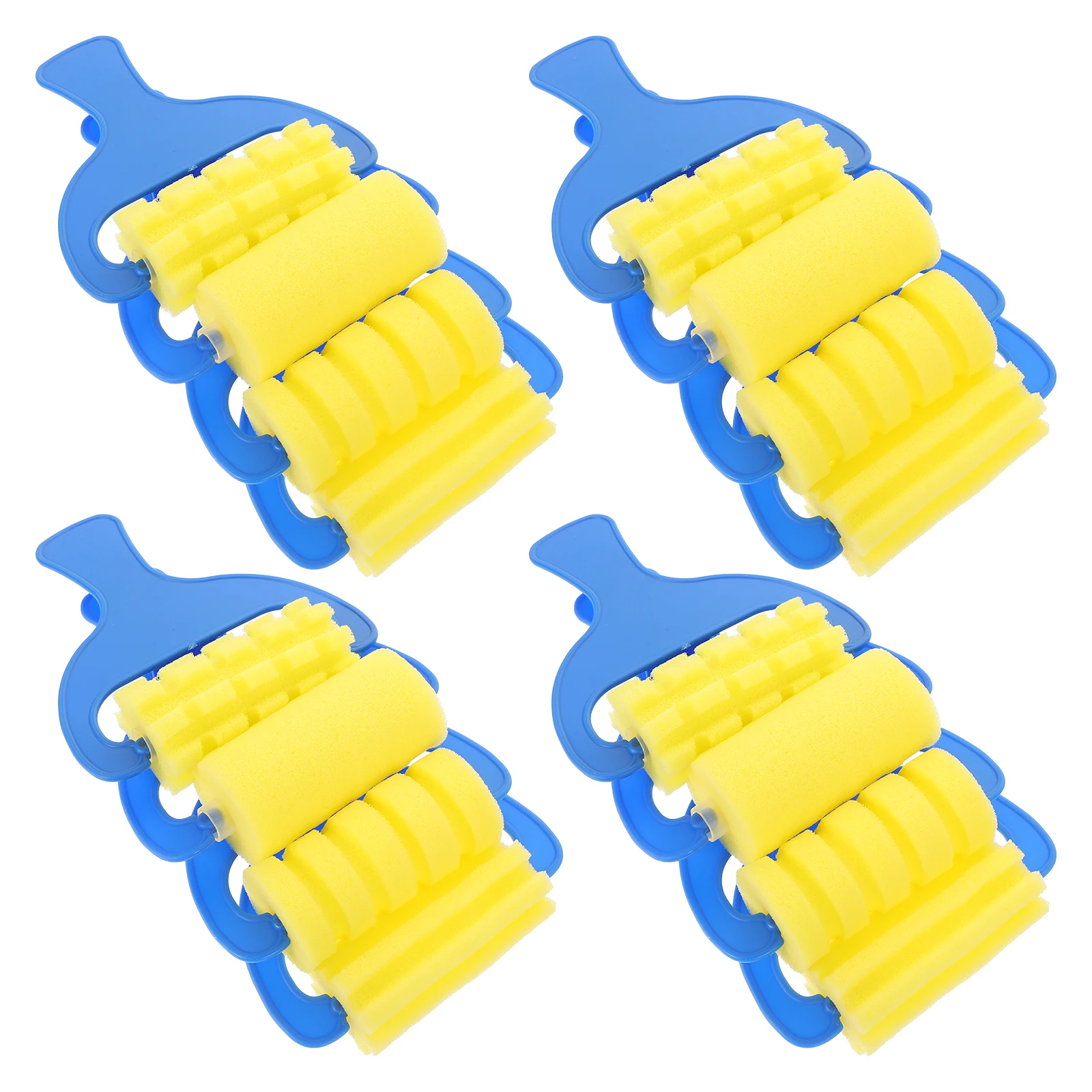 

12 Pcs Graffiti Sponge Brush Roller Kids Paint Brushes for Painting Rollers Preschool Baby