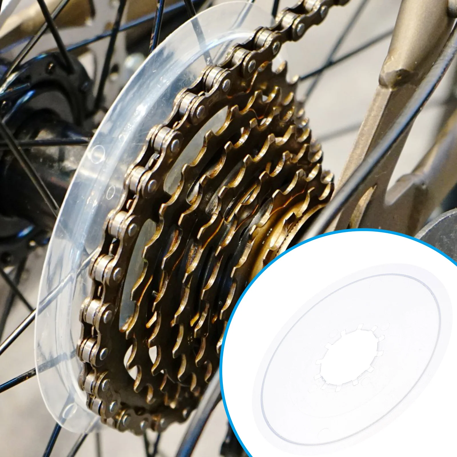 

5pcs 5 Pack Bike Chain Cover Flywheel Bicycle Guard Front Sprocket Protector Derailleur Protective