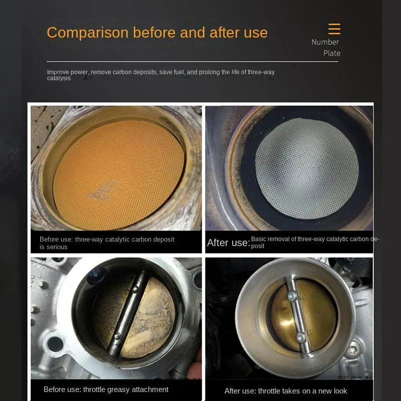Iniettore di carburante per auto circuito dell'olio acceleratore di aspirazione del carburante bottiglia sospesa per smontaggio catalitico a tre vie pulizia tre in uno