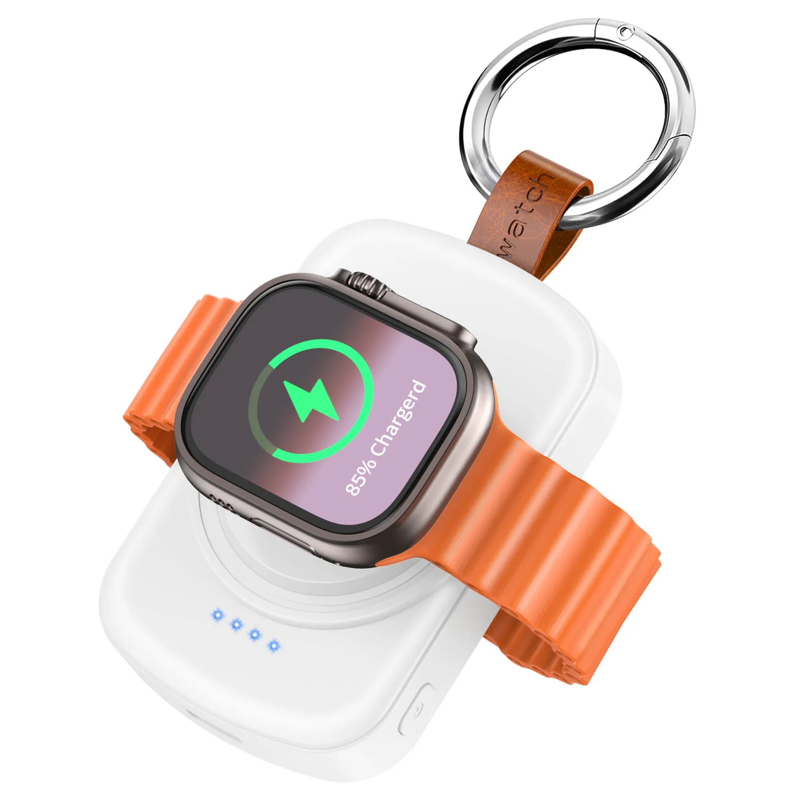 

Беспроводное портативное зарядное устройство 1800 мАч для Apple Watch Series 7/8/9/4/5/6/2/3/SE/Ultra/Utra 2, магнитное беспроводное зарядное устройство типа C