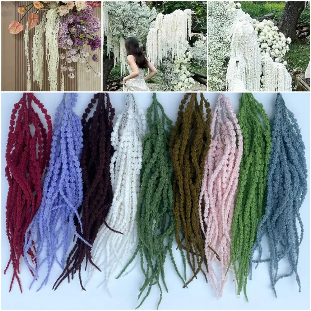 Mehrfarbige künstliche hängende Pflanzenornamente aus Schaumstoff zum Aufhängen mit langer Quaste, Blumenzubehör, Foto-Requisiten, hängende Amaranthus-Blumen