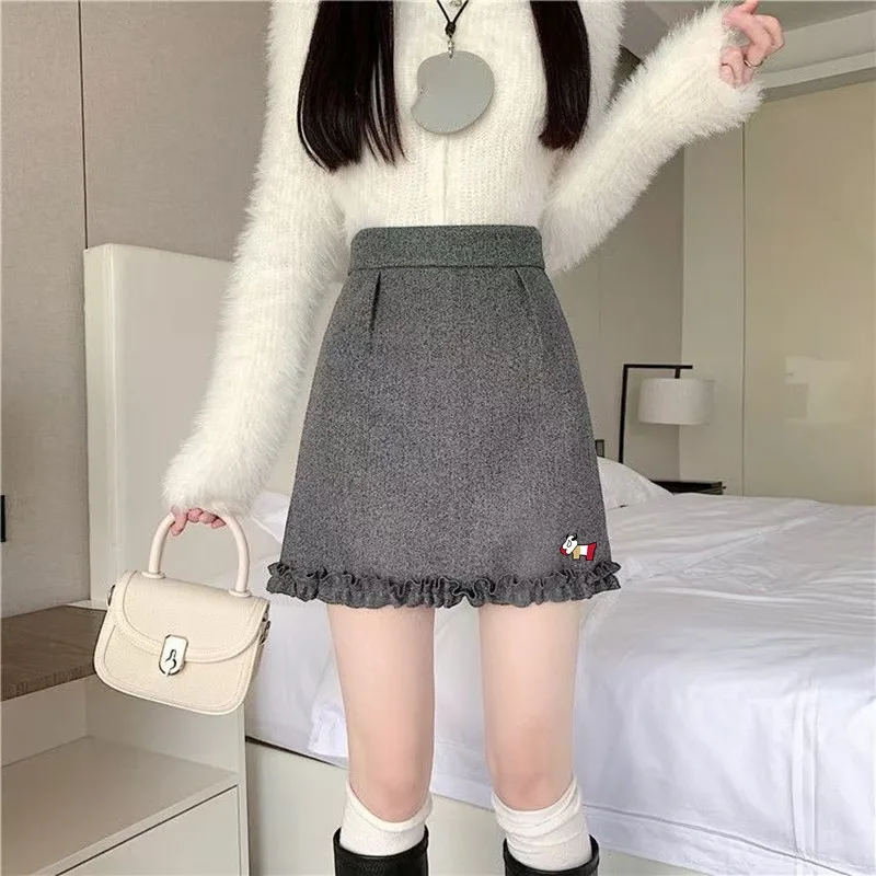 Luxury Brand Golf Skirt Women Golf Wear Autumn Winter 2024 Skirt Pants Fashion High Waist A-line Skirt Women Golf Clothes 골프스커트