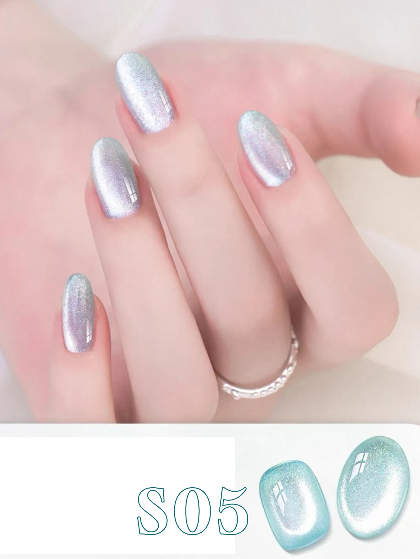 Vernis à ongles Gel œil de chat, 15ml, eau scintillante, UV LED, durcissement, cadeau de vacances pour femmes, fournitures quotidiennes pour Nail Art, automne et hiver