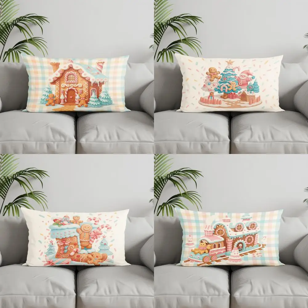 

Домашний декор, наволочка для конфетного дома, декоративная, подходит для дивана, спальни, автомобиля, наволочка, прямоугольная подушка для спины