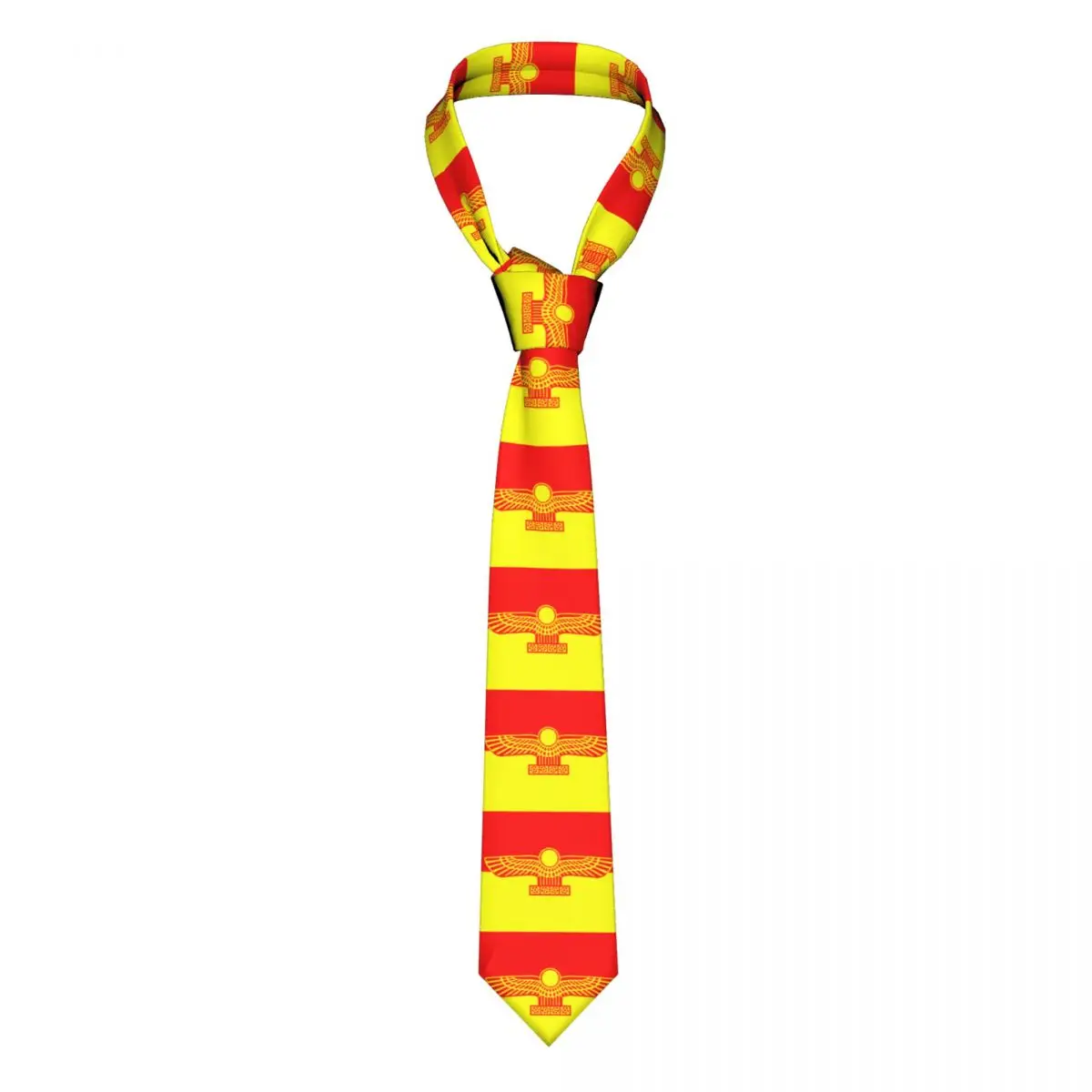 Aramean Suryoyo Flag Necktie Men Personalized Silk Ancient Aram Neck Ties for Party