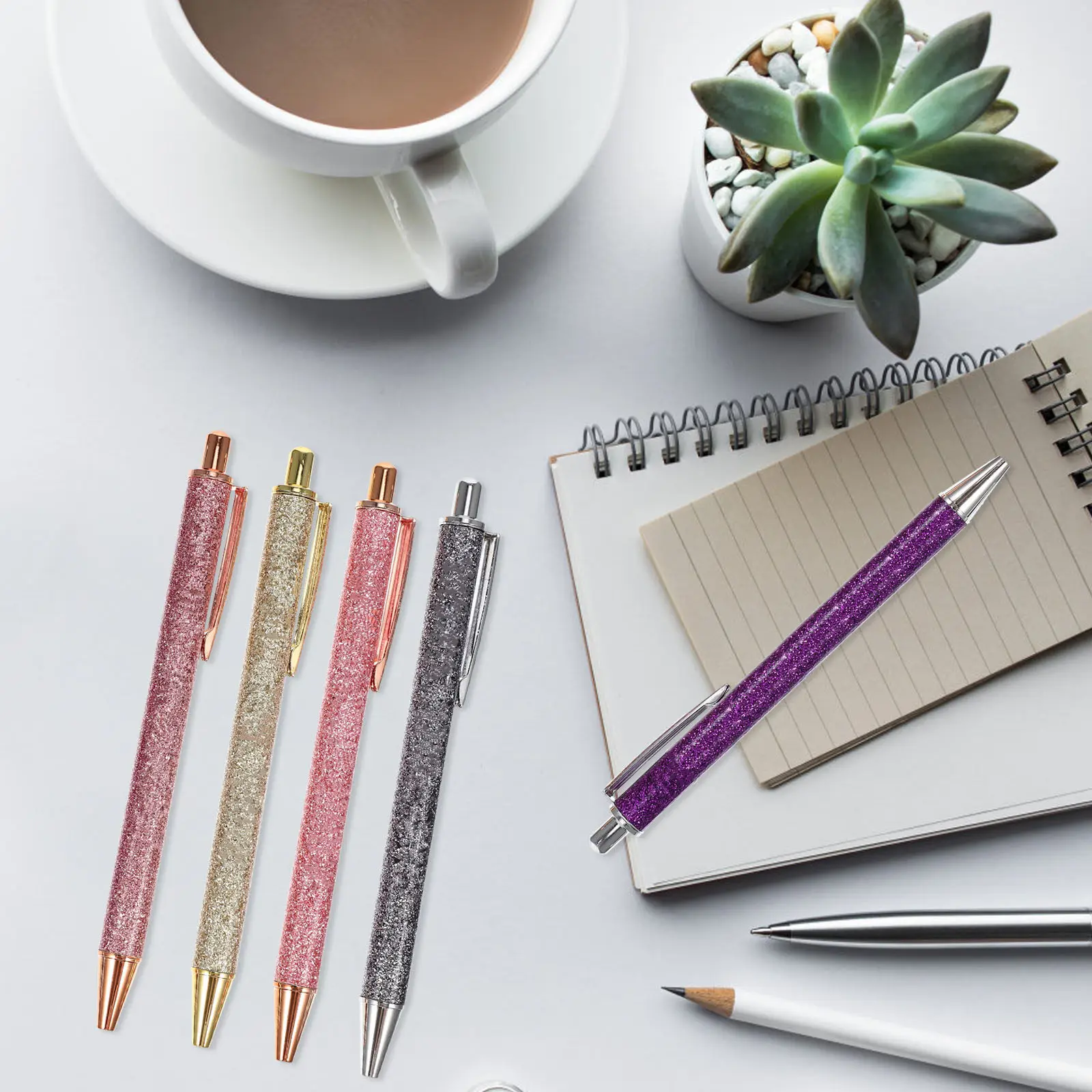 

7Pcs Ballpoint Pen Set Creative Funny Office Writing Pens Portable Plastic Decorative Multipurpose Stationery for Student Study