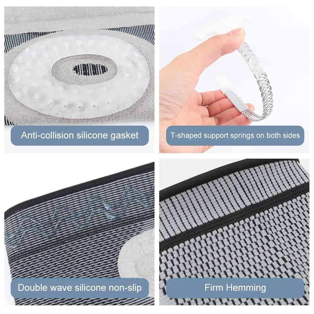 

2Pcs Full Leg Knee Brace Compression Sleeve Support with Patella Gel Pads & Side Stabilizers for Meniscus Tear Joint Pain Relief