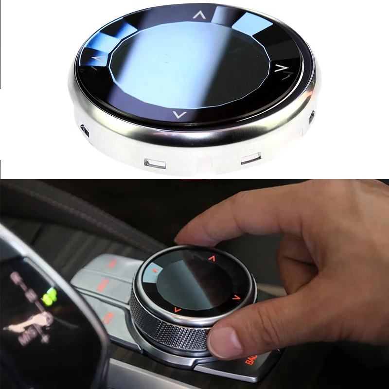 Crystal Style Car Multimedia Knob Cover Stickers For BMW E90 E92 E70 F10 F20 F22 F25 F26 F15 F30 G20 G30 1/3/4/5/6 Series