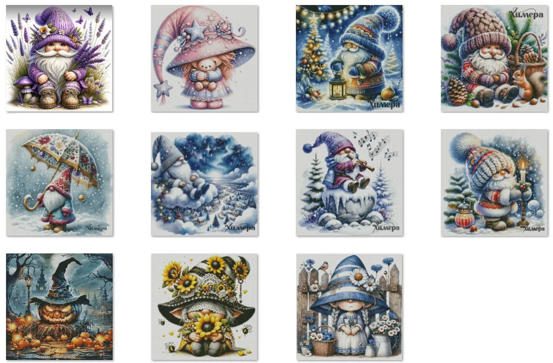 

Оригинальный продукт, египетский длинноволокнистый хлопок, самодельные наборы для вышивки крестом без иглы, Рождественский эльф 5-64-64, набор для вышивки крестом