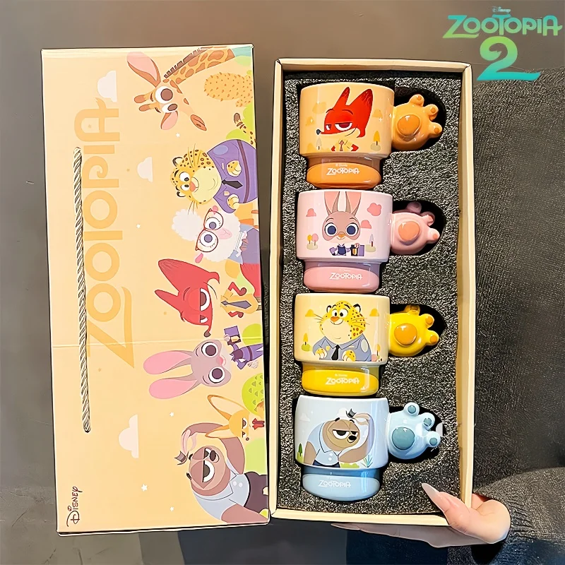 

2025 New Hot Selling Anime Zootopia Surrounding Judith Nick High Beauty Mug Ceramic Cup Home Coffee Cup Birthday Gift