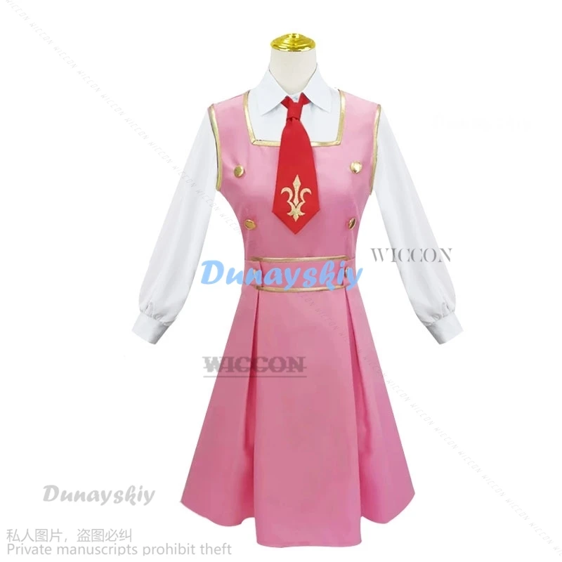 Code Dahnally Lelouch Cosplay Costume pour femme, Geass Costume, Perruque, Dahna Vi, Antioxydants, Ajustable, Robe rose, Halloween, Imbibé, Anime Cosplay Uniformes