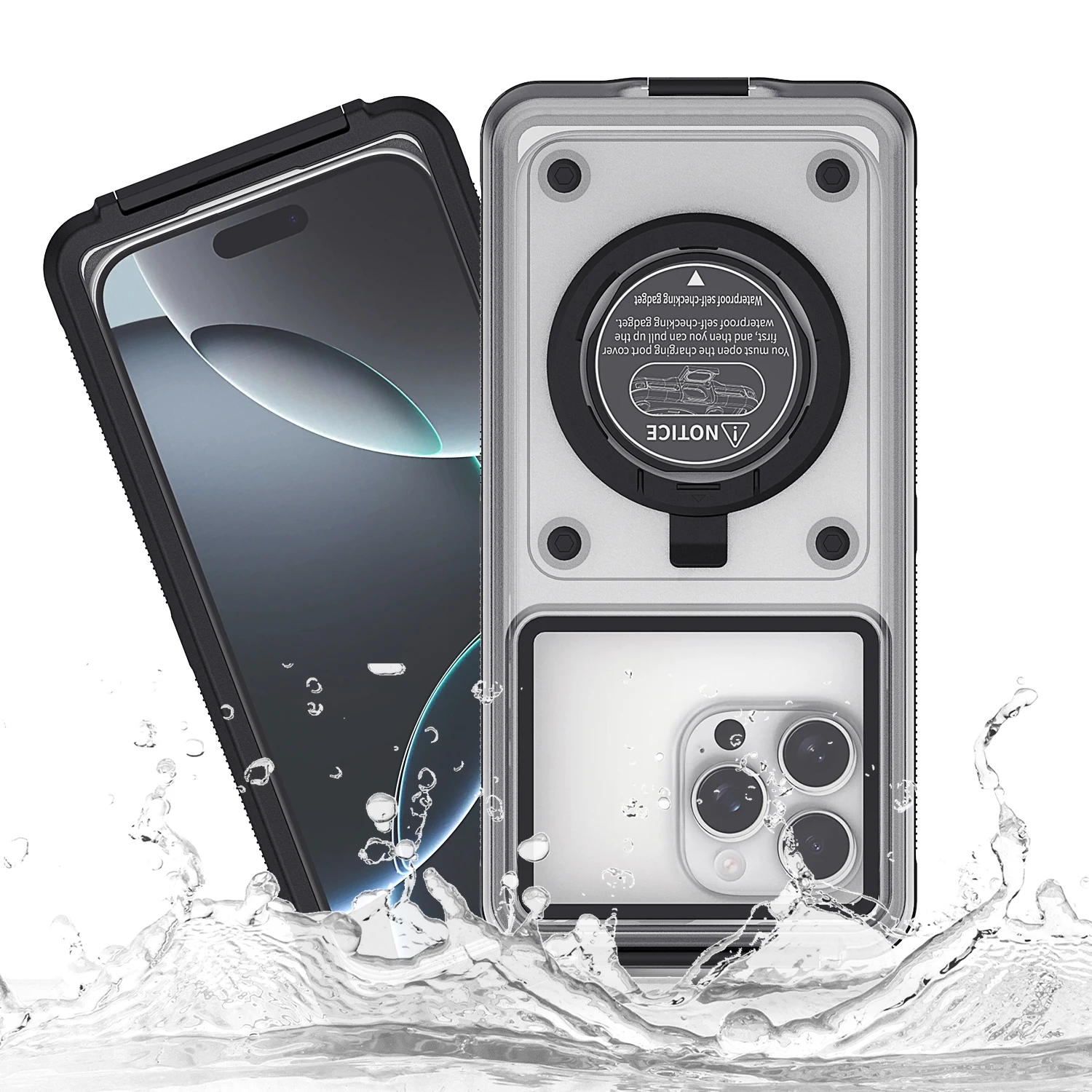 

Водонепроницаемый чехол для телефона 15 м для iPhone 17 16 15 14 13 12 Pro Max Plus Underwater Touch Clear Diving для Samsung S25 Ultra A17 A07