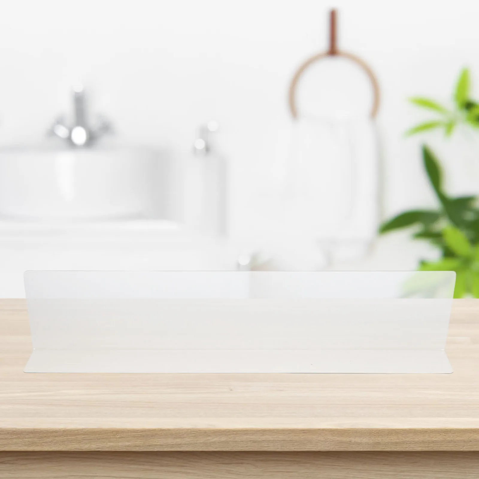 

Bathroom Vanity Backsplash Bathtub Corner Splash Guard Transparent Waterproof Protector For Tub Sink Kitchen Edge Faucet
