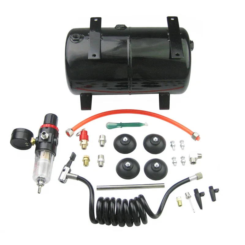 For AS18B AS186 Model Air Pump Air Storage Tank  Compressor Spray Pump 3.5L 4 Holes Air Tank